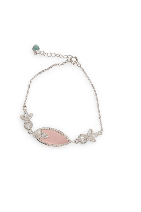 Blush Bloom Silver Bracelet