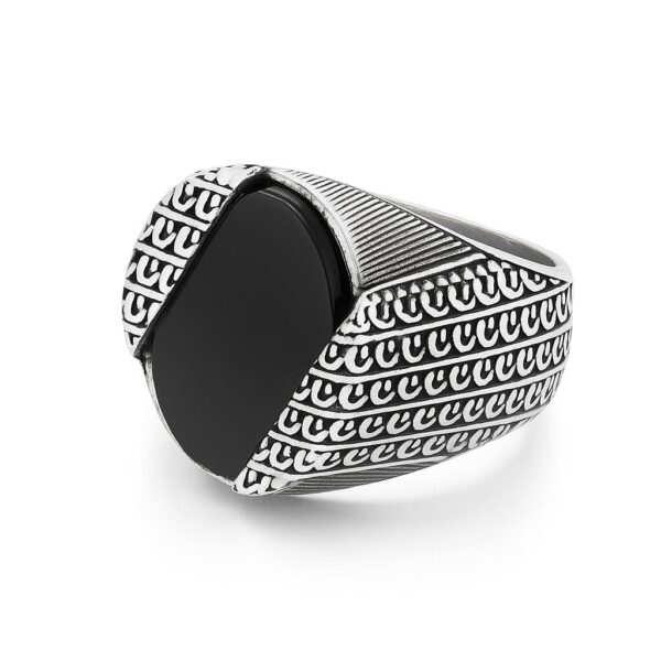 Sterling Silver Onyx Signet Ring