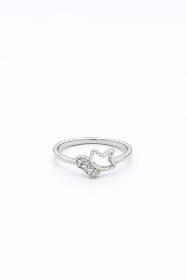 Silver Tulip Blossom Ring