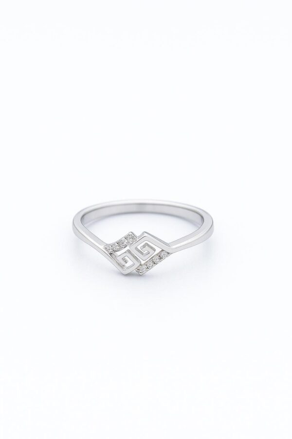Eternal Elegance Silver Diamond Ring