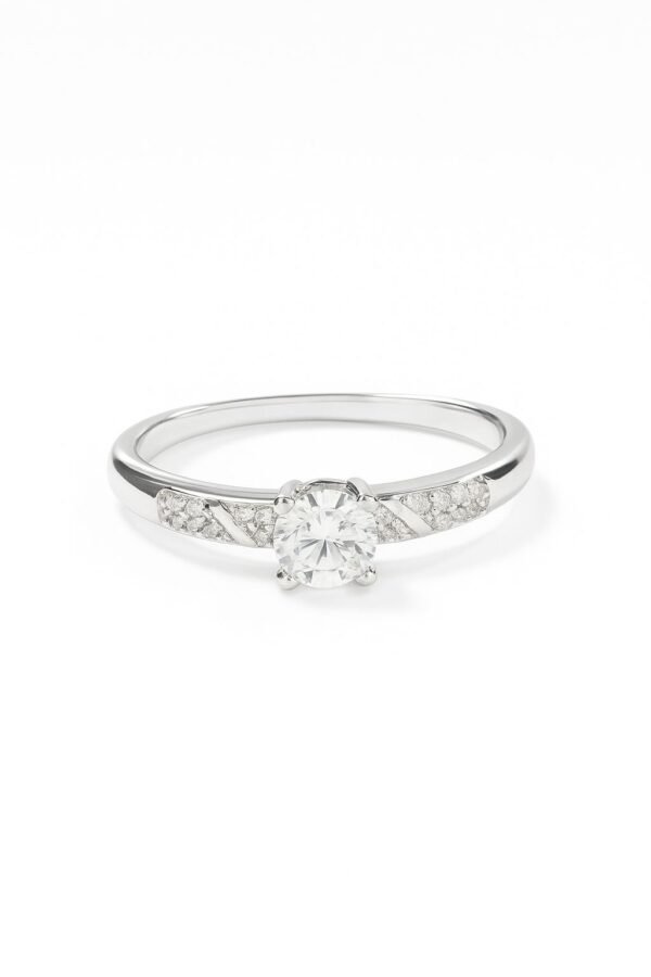 Eternal Sparkle Silver Solitaire Ring